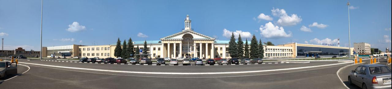 Панорама комплекса зданий аэропорта "Челябинск"
