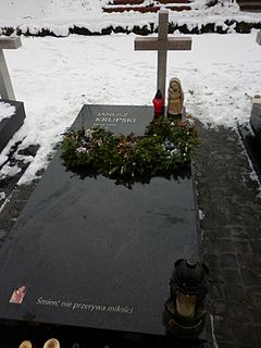 Надгробие Януша Крупского